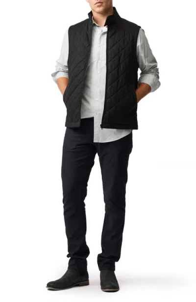 Rodd & Gunn Mount Riley Sports Fit Microprint Cotton Button-up Shirt In White