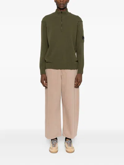 C.p. Company Wool Sweater In Green