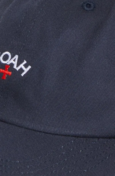 Noah Core Logo Embroidered 6-panel Adjustable Baseball Cap In Blue