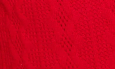 Iris & Ivy Kids' Foil Sequin Drop Waist Party Dress & Crop Cardigan Set In Red