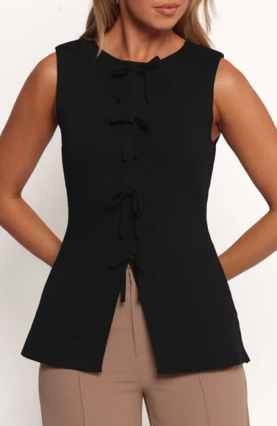 Petal And Pup Petal & Pup Milani Bow Front Sweater Tank In Multi