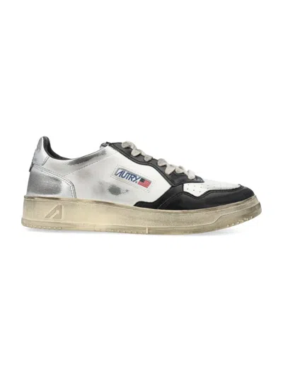 Autry Sup Vint Low Vintage-inspired Low-top Sneakers In Multi