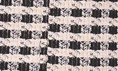 Cece Metallic Button Front Tweed Miniskirt In Multi