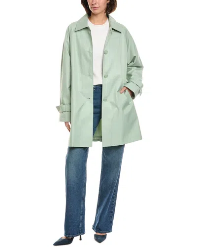 Via Spiga Balmac Single-breasted Coat In Green