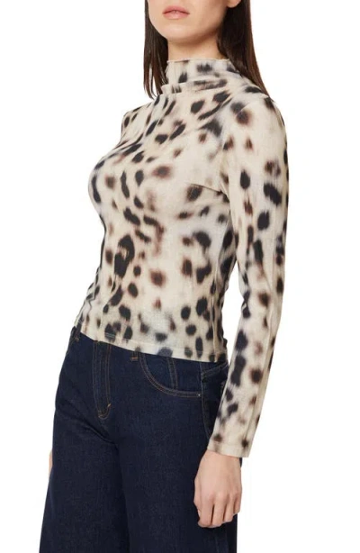 Habitual Turtleneck Cotton Blend Top In Neutral