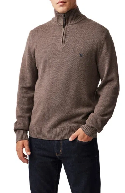 Rodd & Gunn Rodd And Gunn Merrick Bay Quarter-zip Sweater In Brown