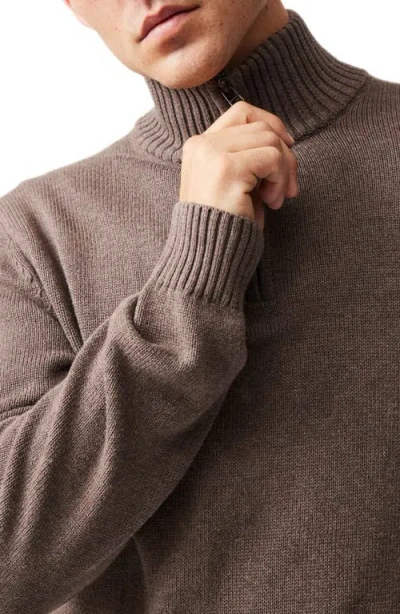 Rodd & Gunn Rodd And Gunn Merrick Bay Quarter-zip Sweater In Brown