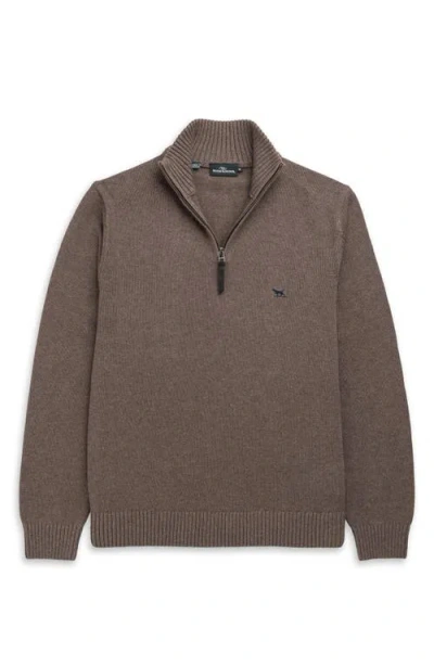 Rodd & Gunn Rodd And Gunn Merrick Bay Quarter-zip Sweater In Brown