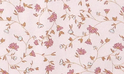 Quincy Mae Floral Organic Cotton Henley Bubble Romper In Multi