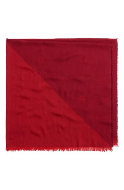 Rag & Bone Geo Dagger Wool Blend Square Scarf In Red
