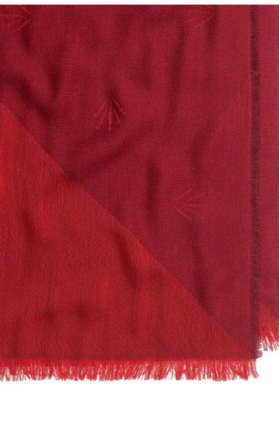 Rag & Bone Geo Dagger Wool Blend Square Scarf In Red