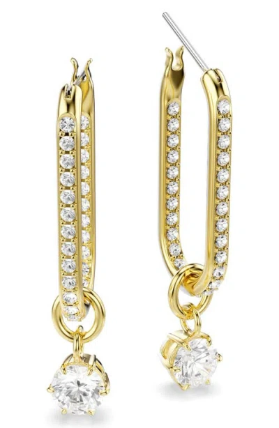 Swarovski Constella Crystal Hoop Earrings In Multi