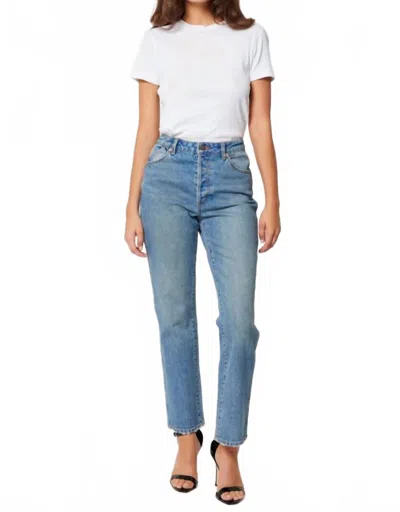 Rolla's Original Straight Leg Jeans In Brad Blue In Multi