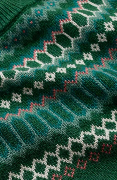 Seasalt Cornwall Bird Ring Long Sleeve Sweater Dress In Green