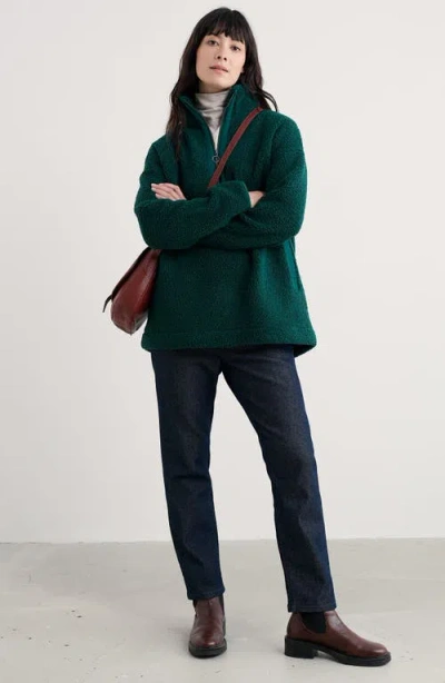 Seasalt Cornwall Barnaloft Fleece Pullover In Green