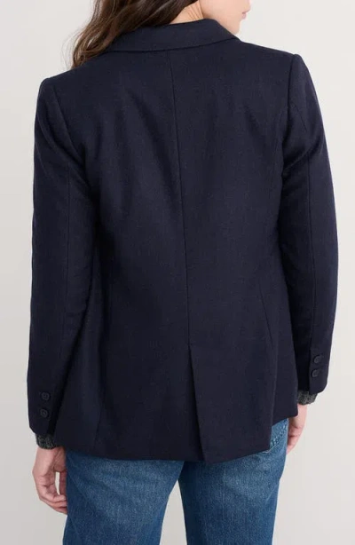 Seasalt Cornwall Lowena Double Breasted Blazer In Blue