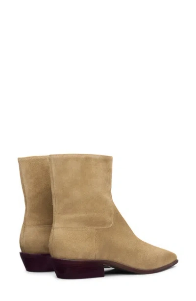 Reformation Dominique Ankle Boot In Nude