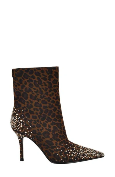 Guess Women's Gomoray Embellished Stiletto Booties In Brown