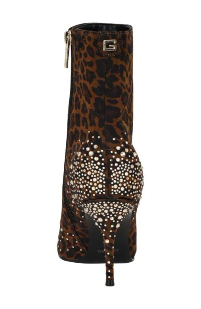 Guess Women's Gomoray Embellished Stiletto Booties In Brown