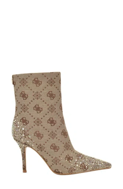 Guess Women's Gomoray Embellished Stiletto Booties In Brown