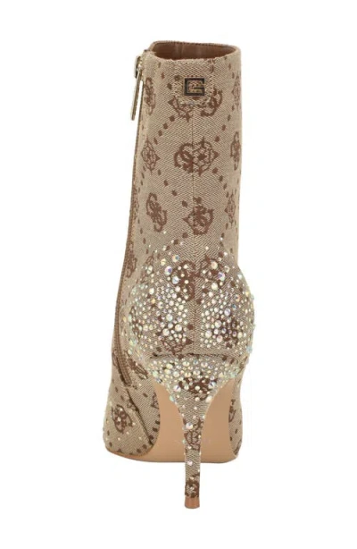 Guess Women's Gomoray Embellished Stiletto Booties In Brown