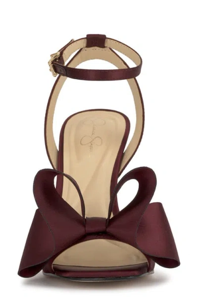 Jessica Simpson Women's Olivine Bow High-heel Stiletto Dress Sandals In Brown