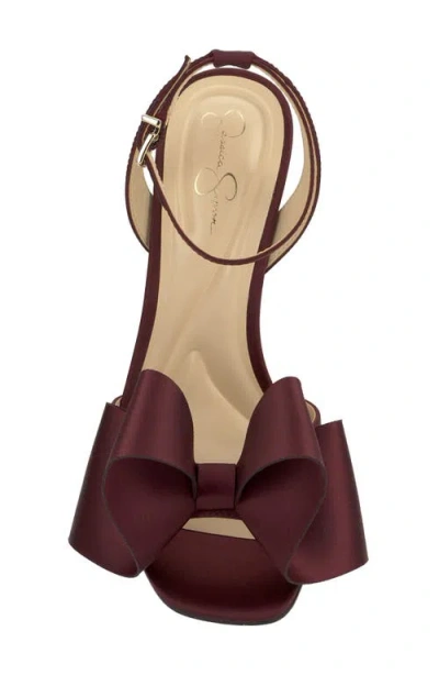Jessica Simpson Women's Olivine Bow High-heel Stiletto Dress Sandals In Brown