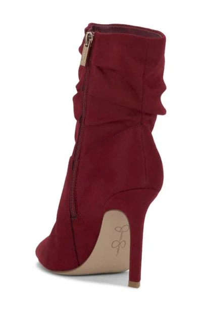 Jessica Simpson Welina Pointed Toe Bootie In Red