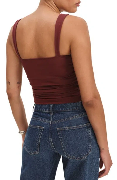 Reformation Trish Knit Top Chianti In Blue