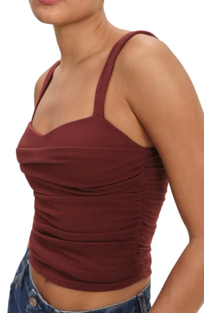 Reformation Trish Knit Top Chianti In Blue