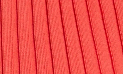 Free People Tilly Rib Long Sleeve Button-up Top In Red