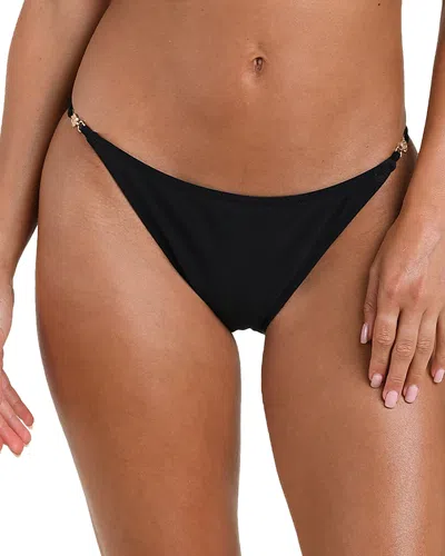 L'agence Violet String Bikini Bottom In Black