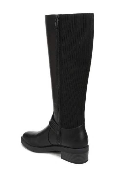 Lifestride Brighton Round Toe Extra Wide Calf Tall Boots In Black