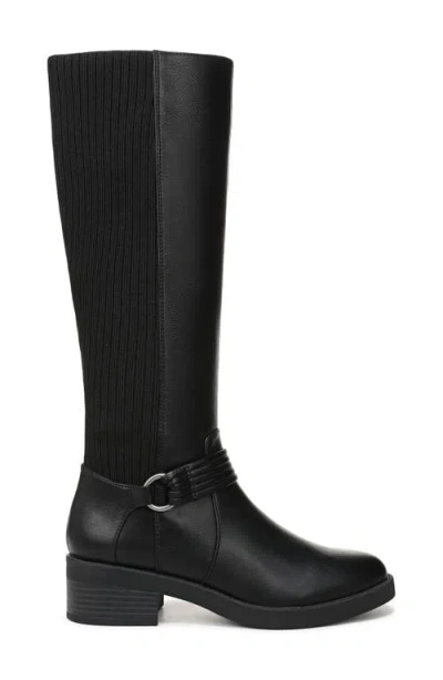 Lifestride Brighton Round Toe Extra Wide Calf Tall Boots In Black