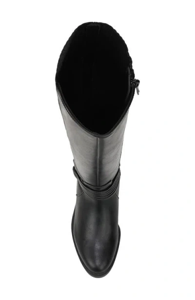 Lifestride Brighton Round Toe Extra Wide Calf Tall Boots In Black