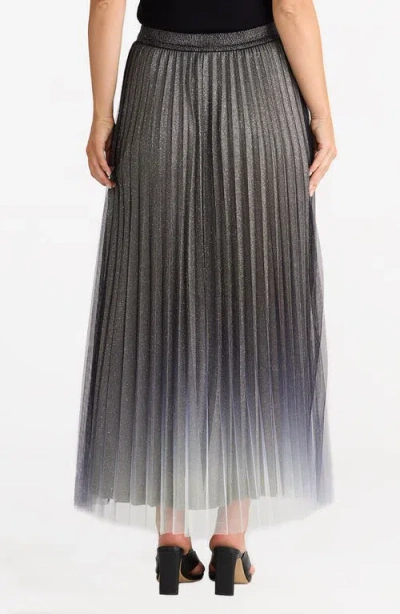 Brave + True Brave+true West End Sparkle Pleated Ombré Maxi Skirt In Multi