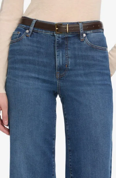 Frame Le Slim High Rise Ankle Palazzo Jeans In Elixir Raw After In Blue