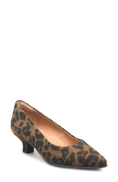 Söfft Sabrina Pointy Toe Kitten Heel Pump In Multi