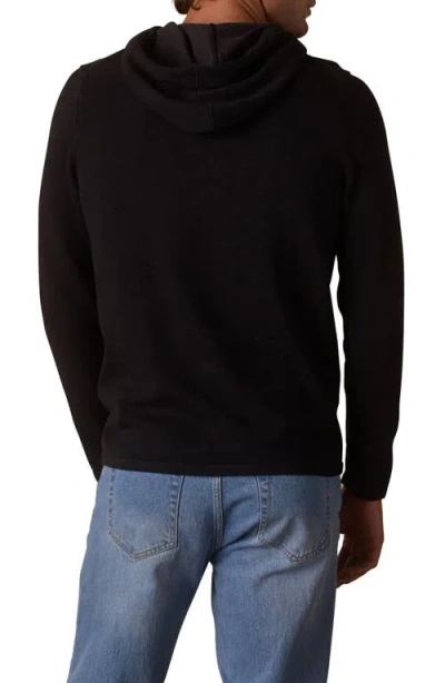 The Normal Brand Jimmy Essential Hooded Sweater In Black
