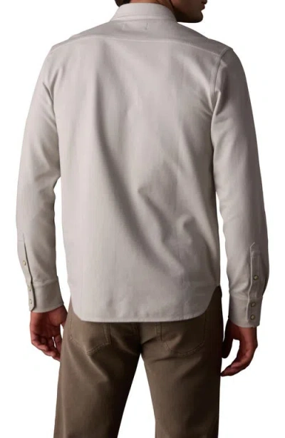 The Normal Brand Tentoma Cotton Stretch Twill Snap-up Western Shirt In Blue