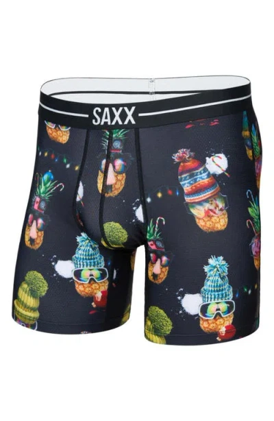 Saxx Volt Breathable Sim Fit Mesh Boxer Briefs In Multi