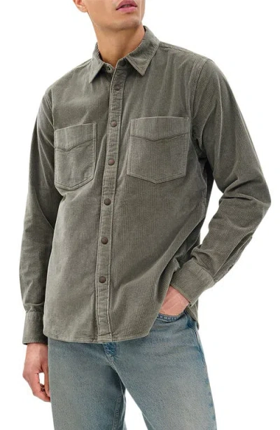 Rag & Bone Corduroy Cpo Shirt Jacket In Gray