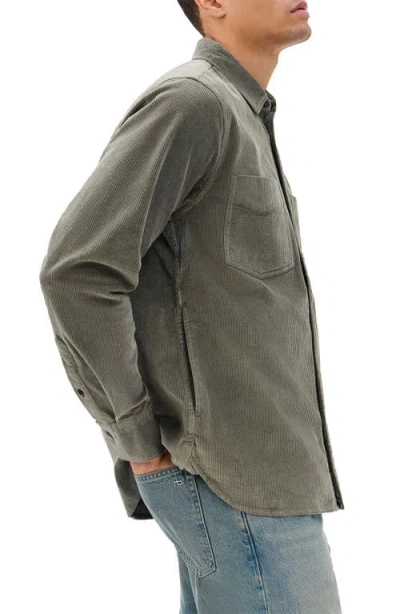 Rag & Bone Corduroy Cpo Shirt Jacket In Gray