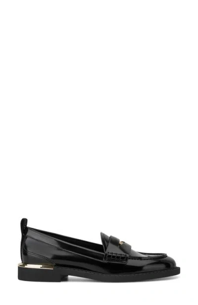Dkny Women's Raeya Moc Toe Penny Loafers In Black