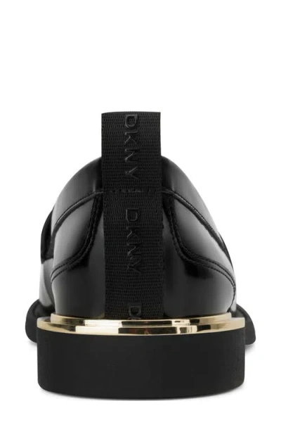 Dkny Women's Raeya Moc Toe Penny Loafers In Black