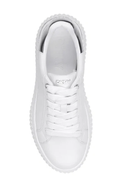 Dkny Lobeco Platform Sneaker In White