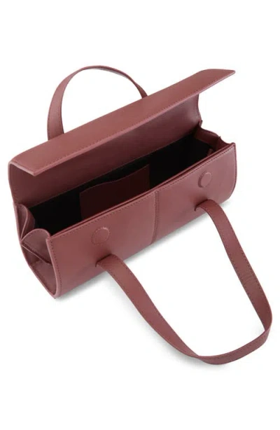 Behno Mini Michelle Nappa Leather Crossbody Bag In Brown