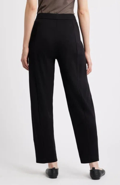 Eileen Fisher Organic Cotton Ankle Lantern Pants In Black