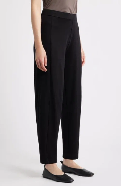 Eileen Fisher Organic Cotton Ankle Lantern Pants In Black