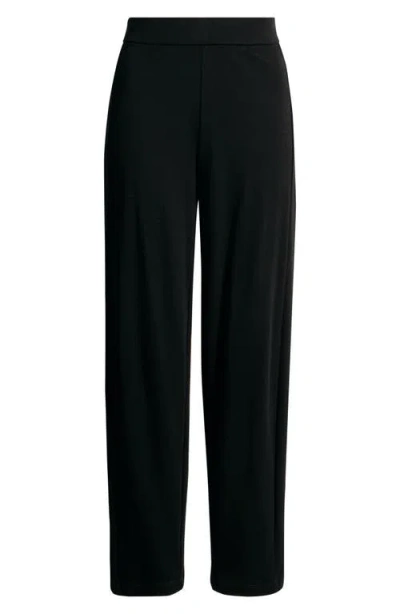 Eileen Fisher Organic Cotton Ankle Lantern Pants In Black